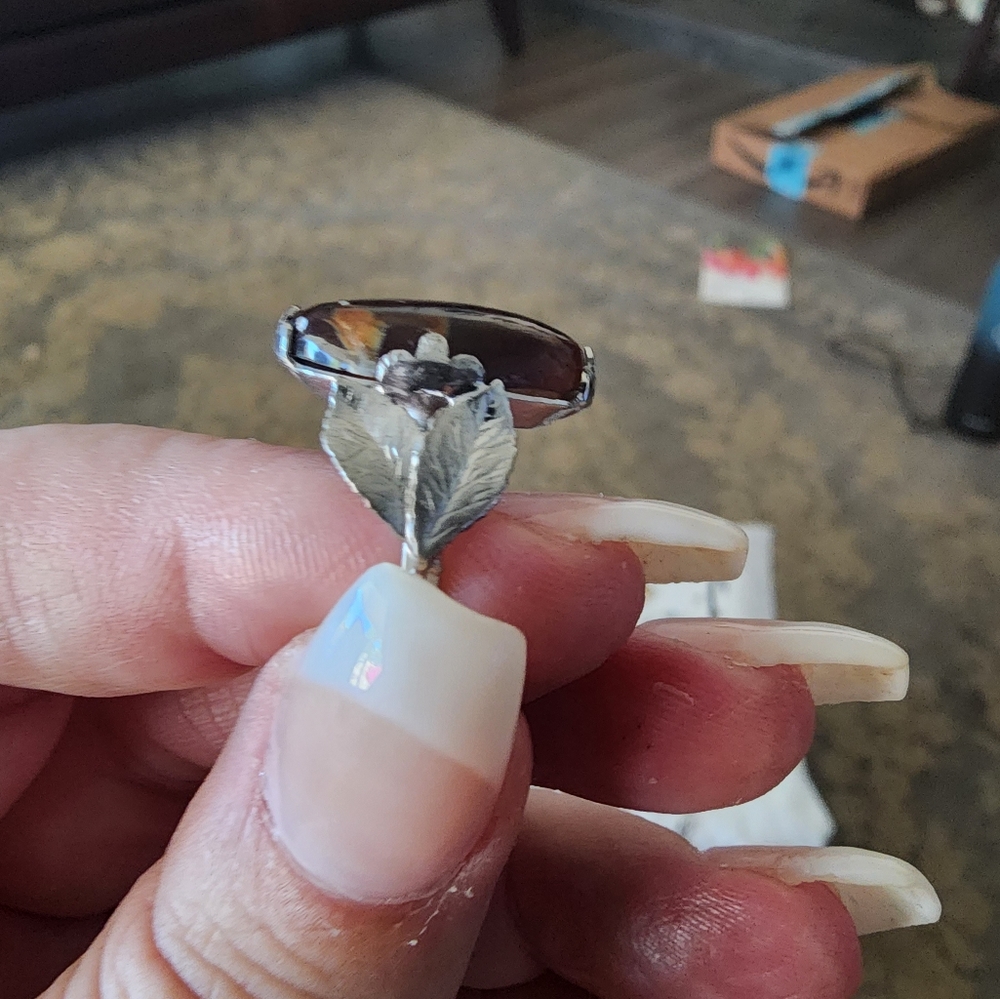 Natural Polychrome Jasper Ring - image 5